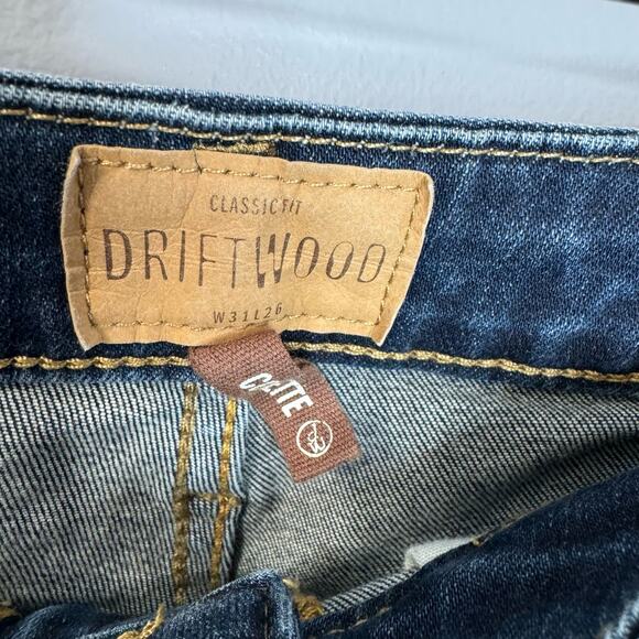 DRIFTWOOD Colette Embroidered Floral Cropped Jeans High Rise Women's 31 - Picture 8 of 11